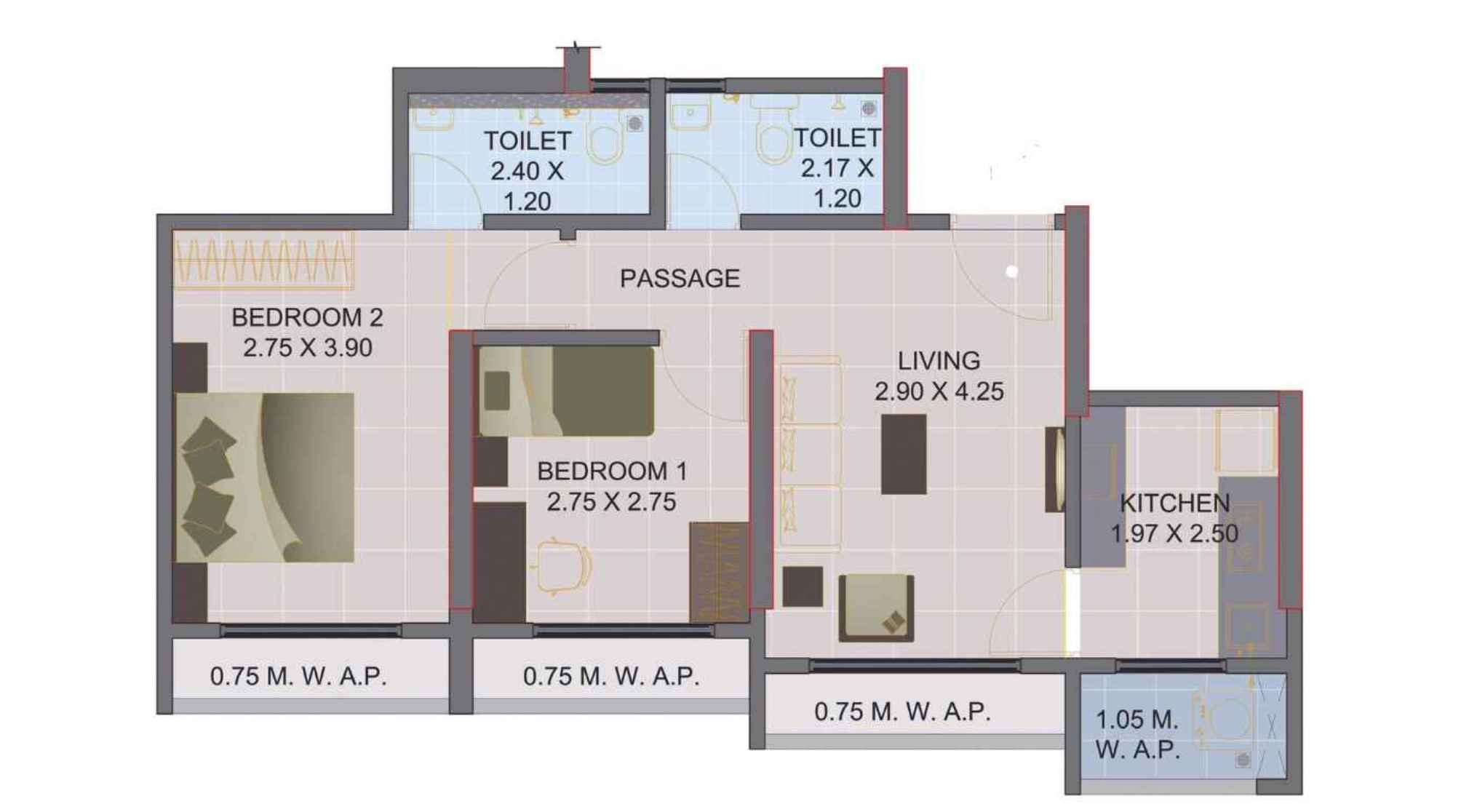 SBM-Sky-Floor-Plan-2-BHK-610-sqft